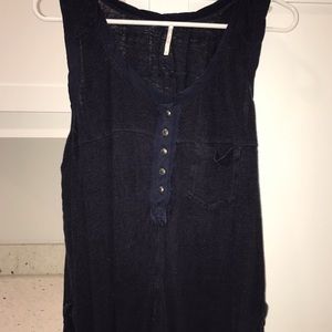 Free People Traveler Button Up Tank Top